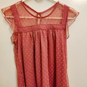 No Boundaries Medium Pink Shirt